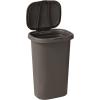 Rubbermaid Spring Top Trash Can with Lid 13 Gallon Gray Plastic Garbage Bin for Home/Kitchen/Office/Garage(Gray)