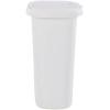 Rubbermaid Spring Top Trash Can with Lid 13 Gallon Gray Plastic Garbage Bin for Home/Kitchen/Office/Garage(White)