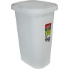 Rubbermaid Spring Top Trash Can with Lid 13 Gallon Gray Plastic Garbage Bin for Home/Kitchen/Office/Garage(White)