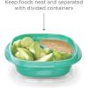 Rubbermaid TakeAlongs Food Storage Containers Set of 26 Clear(Teal)