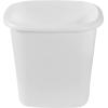 Rubbermaid Vanity Trash Can/Wastebasket 1.5-Gallons/6-Quarts White for Under Counter/Kitchen/Office/Bedroom/Bathroom