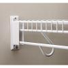 Wall Mount Bracket 2 1/2 in Height 3 11/16 in Width 4 1/2 in Length Plastic White