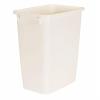 Rubbermaid 21 Quart Traditional Kitchen Bathroom and Office Rectangular Plastic Open Wastebasket Trash Can Bisque(1 Pack)
