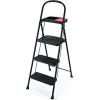 Rubbermaid 3-Step Steel Ladder with Project Tray, Folding Step Stool with Hand Grip and Non-Slip Feet, White, Tested to ANSI US Safety Standards, No Assembly Required (Amazon Exclusive)(3-Step w/ Project Tray)