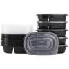 Rubbermaid 50-Piece Food Storage Containers with Lids for Lunch, Meal Prep, and Leftovers, Dishwasher Safe, Set of 25, Marine Blue(Black)