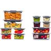 Rubbermaid Brilliance BPA-Free Food Storage Containers, Medium Deep, 4.7 Cup, 2-Pack, Airtight & Leak-Proof, Microwave & Dishwasher Safe(Set of 12 Assorted Containers)