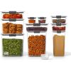 Rubbermaid Brilliance Pantry 10 Piece Set, Clear and Airtight Food and Pantry Storage Containers(Set of 10 Assorted Containers)