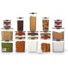 Rubbermaid Brilliance Pantry 10 Piece Set, Clear and Airtight Food and Pantry Storage Containers(Set of 20 Assorted Containers)