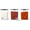 Rubbermaid Brilliance Pantry Airtight Food Storage Container, BPA-Free 7.8 Cup, Ideal for Brown Sugar – Efficient, Leak-Proof and Dishwasher-safe(Set of 3)