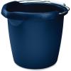 Rubbermaid Commercial Products 15QT Round Bucket, Blue, Comfortable/Durable Pour Handle, Sturdy Pail Bucket for Household Cleaning/Mopping(Royal Blue)