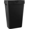 Rubbermaid Commercial Products Touch Top Trash Can/Wastebasket with Lid, 13-Gallon, Small Black Garbage Bin for Home/Kitchen/Bathroom/Bedroom/Office(Black)