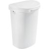 Rubbermaid Commercial Products Touch Top Trash Can/Wastebasket with Lid, 13-Gallon, Small Black Garbage Bin for Home/Kitchen/Bathroom/Bedroom/Office(White)