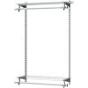 Rubbermaid Configurations Closet Shelves & Hanging Kit (2) 26″ Shelves Titanium Custom Pantry Organizer and Storage/Clothes Rack for Home/Laundry/Bathroom/Mudroom/Pantry/Linen Closet