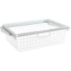 Rubbermaid Configurations Sliding Basket for Closet Drawer Organization, White, Sturdy Slide Out Basket for Home/Laundry/Bathroom/Mudroom/Pantry/Linen Closet(White)