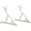 Rubbermaid Direct Mount Non-Adjustable Closet System, Hardware, White, Shoe Rack Brackets, Set of 2 (FG3F58LWWHT)