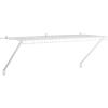 Rubbermaid Direct Wall Shelf, 3 Ft. Wide, Mounting Hardware Kit Included, White, Wire Shelving Organizer System for Home/Laundry/Bathroom/Mudroom/Pantry/Linen Closet, 3′ Length(3′ Length)