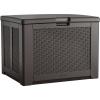 Rubbermaid Extra Large Resin Outdoor Storage Deck Box (134 Gal), Weather Resistant, Brown, Deck Organization for Home/Backyard/Pool Chemicals/Toys/Garden Tools/Porch/Patio Cushions(Brown)