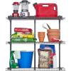 Rubbermaid Fasttrack Rail Storage 48″x16″ 3-Shelf Kit, 350 lbs. Per Shelf, for Home/Garage/Shed/Workshop Organization(36″ Shelf)