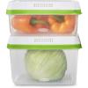 Rubbermaid FreshWorks Produce Saver, Medium and Large Storage Containers, 8-Piece Set, Set of 4, Med & Lg, Clear(Set of 2  Large)