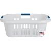Rubbermaid Laundry Basket XL Hip-Hugger Basket 2.1-Bushel White Laundry Storage/Bathroom/Bedroom/Home Closet(1.5 Bushel)