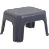 Rubbermaid One-Step Stool Bisque Holds up to 200 Pounds 7″ Height Gray Durable Step Stool for Kids/Bathroom/Home/Office/Garage(Gray)