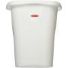 Rubbermaid Rectangular Open Top Trash Can, 3-Gallon/12-Quart, White, for Under Counter/Kitchen/Office/Bedroom/Bathroom(White)