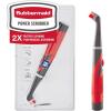 Rubbermaid Reveal Power Scrubber Attachable Soft Bristle & Velcro Head with 6 Microfiber Pads for Cordless Electric Battery Powered Scrub Brush Ideal for Shoes/Sneakers/Car Trim/Tires/Furniture(Power Scrubber)