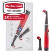 Rubbermaid Reveal Power Scrubber with Multi-Purpose & Grout Head, Cordless Electric Battery Powered Scrub Brush, Water Resistant, for Home/Kitchen/Bathroom/Grout/Tile/Shower/Tub(Power Scrubber Combo Kit)