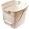 Rubbermaid Roughneck Heavy-Duty Utility Bucket 15-Quart Bisque Comfortable/Durable Pour Handle Sturdy Pail Bucket for Household Cleaning/Mopping(Bisque)