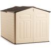 Rubbermaid Slide-Lid Resin Outdoor Storage Shed (5 x 6.5 Ft),Weather Resistant, Beige/Brown, Organization for Home/Backyard/Garden Tools/Lawn Mower/Bike Storage/Pool Supplies(Sandstone)