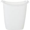 Rubbermaid Small Trash Can, Plastic, 3.5-Gallon/14-Court, White Wastebasket for Kitchen/Office/Bedroom/Bathroom