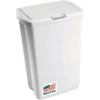 Rubbermaid Spring Top Trash Can with Lid 13 Gallon Gray Plastic Garbage Bin for Home/Kitchen/Office/Garage(White)