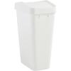 Rubbermaid Swing Top Waste Container for Home and Kitchen, Easy Access Disposal and Slim Modern Trash Can with Lid, 12.2 Gallon Capacity, White