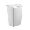 Rubbermaid,White Dual-Action Swing Lid Trash Can, 11.25 Gallon, for Home/Kitchen/Bathroom/Garbage(White)