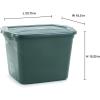 Rubbermaid ECOSense Storage Containers with Lids, 18 Gal – 6 Pack, Durable and Reusable Stackable Storage Bins for Garage or Home Organization, Made From Recycled Materials(18 Gal – 6 Pack)
