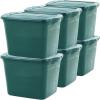 Rubbermaid ECOSense Storage Containers with Lids, 18 Gal – 6 Pack, Durable and Reusable Stackable Storage Bins for Garage or Home Organization, Made From Recycled Materials(18 Gal – 6 Pack)