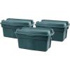 Rubbermaid ECOSense Storage Containers with Lids, 18 Gal – 6 Pack, Durable and Reusable Stackable Storage Bins for Garage or Home Organization, Made From Recycled Materials(28 Gal – 3 Pack)