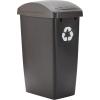 Rubbermaid Swing-Top Lid Recycling Bin for Home, Kitchen, and Bathroom, 12.5 Gallon Recycling Can, Gray