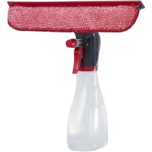 Rubbermaid Spray Bottle with Microfiber Pad and Squeege, Red(Spray Bottle/Squeegee Combo)